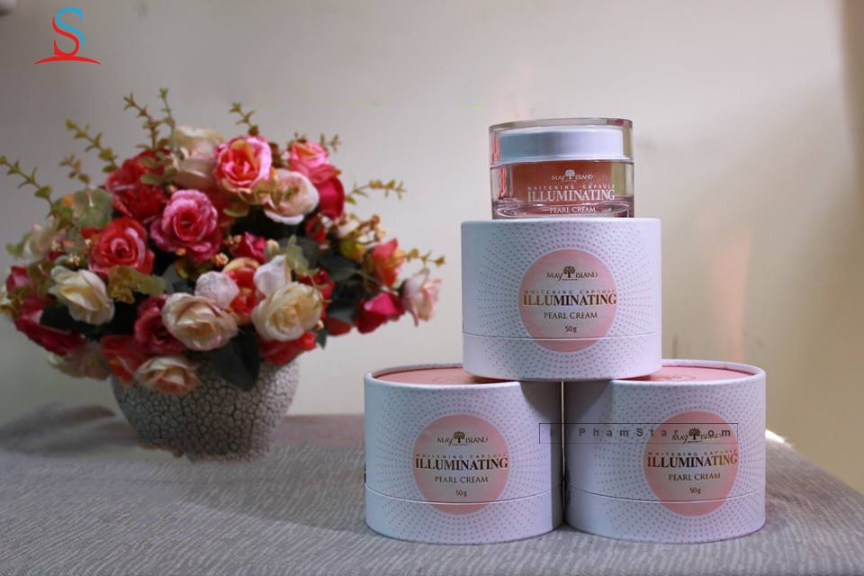 KEM DƯỠNG DA MAY ISLAND WHITENING CAPSULE ILLUMINATING PEARL