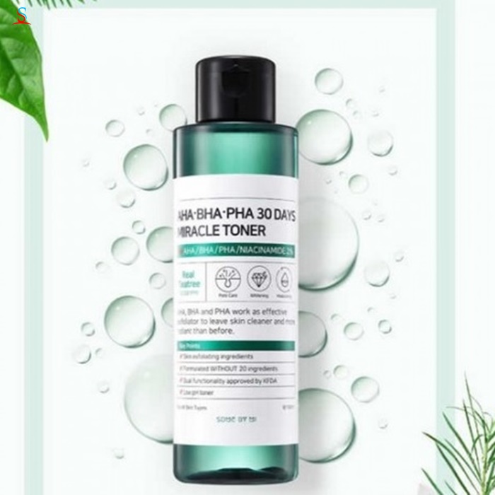 nước hoa hồng trị mụn Some By Mi AHA BHA PHA 1