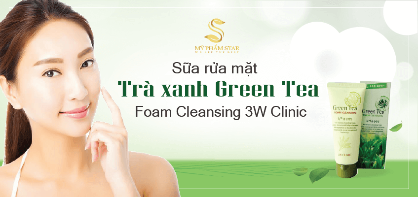 Sữa Rửa Mặt Trà Xanh Green Tea 3W Clinic