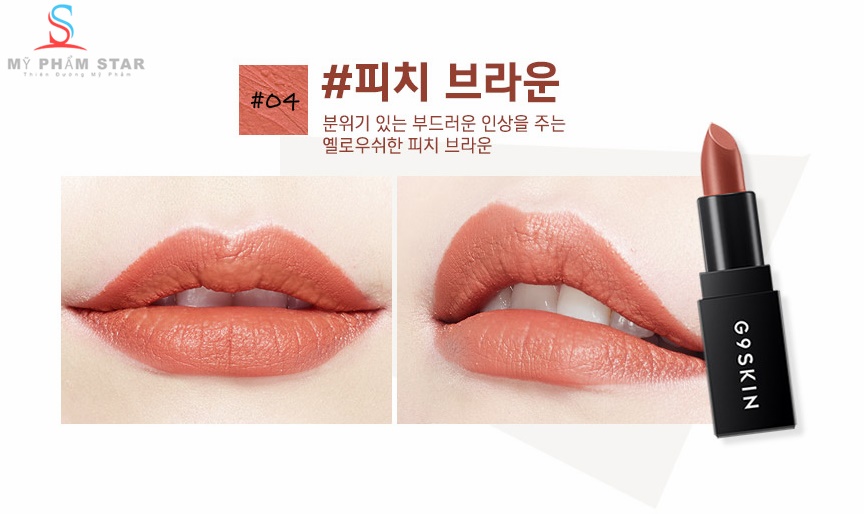 Son thỏi siêu lì G9SKIN FIRST LIPSTICK 6