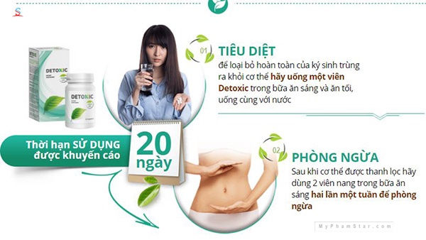 Detoxic diệt ký sinh trùng cải thiện hệ tiêu hóa 8