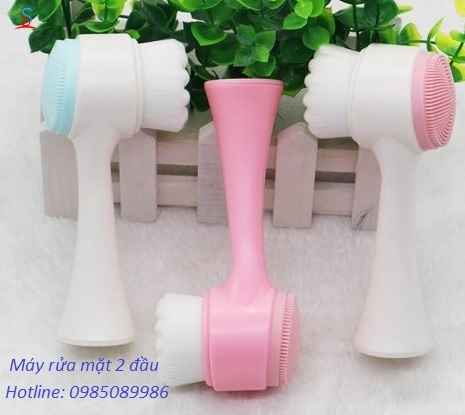 Cọ rửa mặt 2 đầu 1