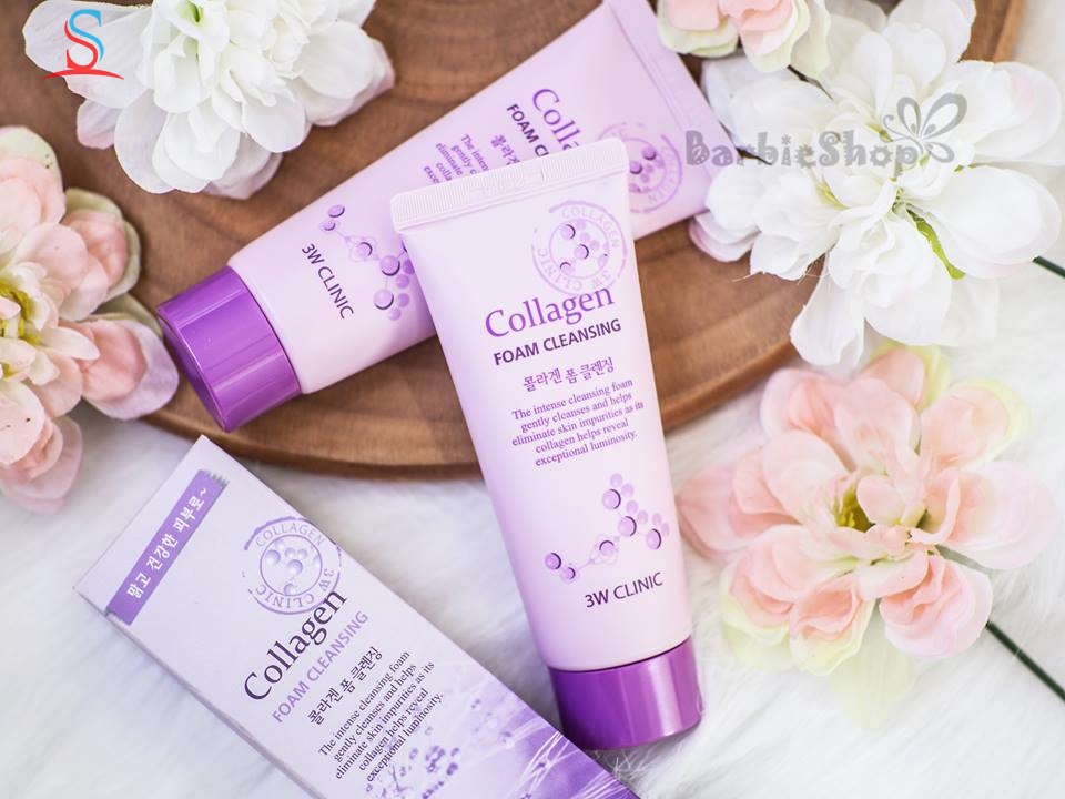 Sữa Rửa Mặt Collagen Foam Cleansing 3W Clinic 1