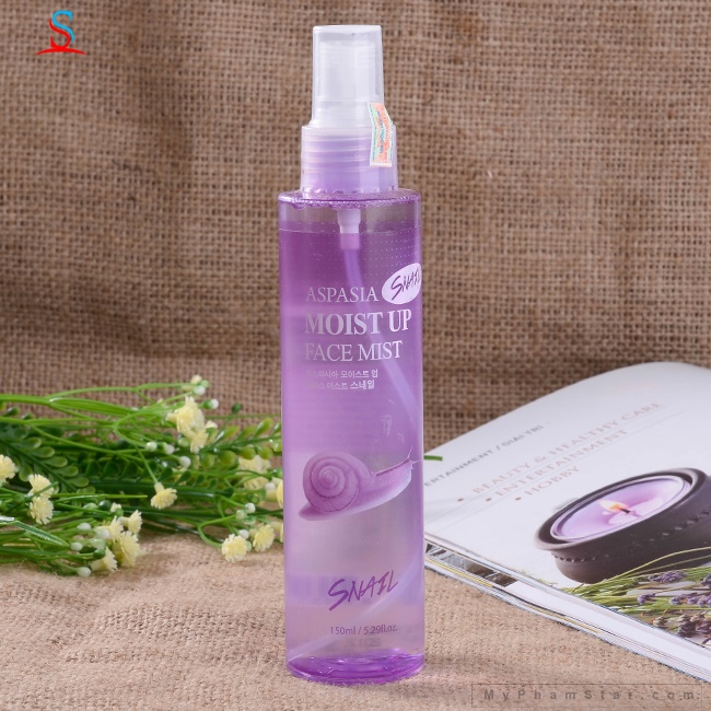 Nước xịt khoáng Aspasia Moist Up Face Mist 150ml 3