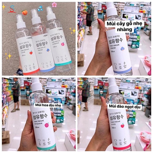 Xịt Thơm Quần Áo Fabric Perfume Hàn Quốc 3
