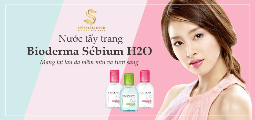 Nước tẩy trang dành cho da dầu và hỗn hợp Bioderma Sébium H2O 100ml