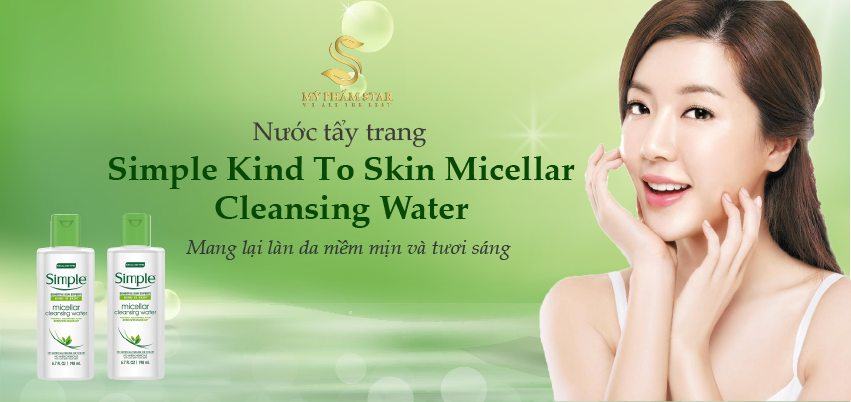 Tẩy trang Simple Kind To Skin Micellar Cleansing Water