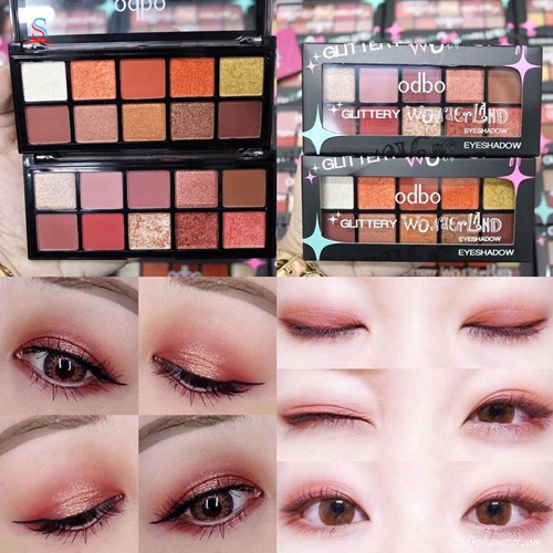 Bảng phấn mắt 10 ô ODBO GLITTERY WONDERLAND 3