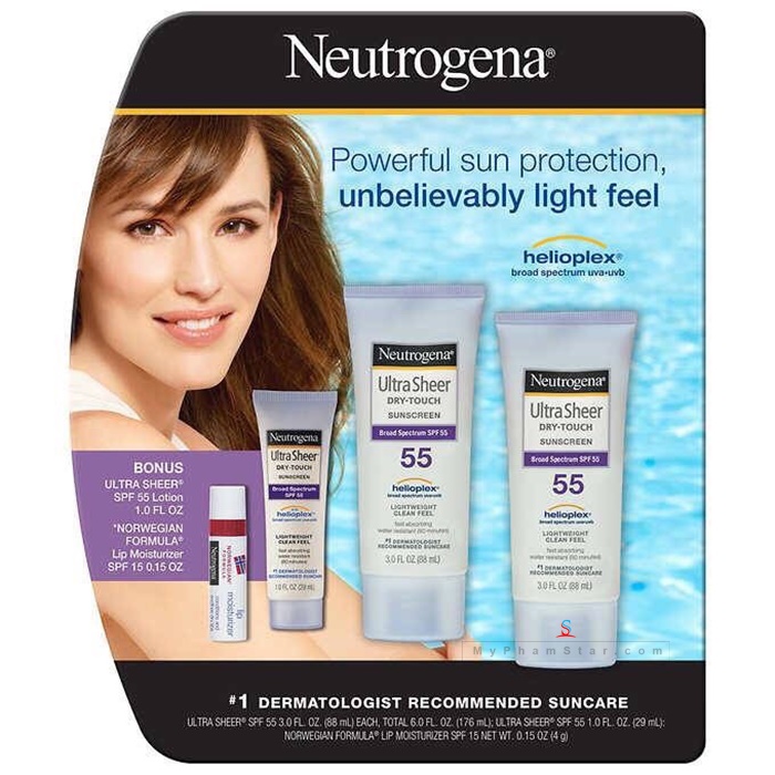 kem chống nắng Neutrogena Ultra Sheer Dry Touch SPF 55 - 88 ml 2