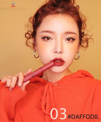 Son kem lì 3CE Velvet Lip Tint