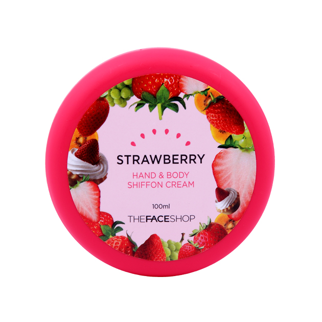 Kem dưỡng thể và tay Hand & Body Shiffon Cream Strawberry- Dâu tây