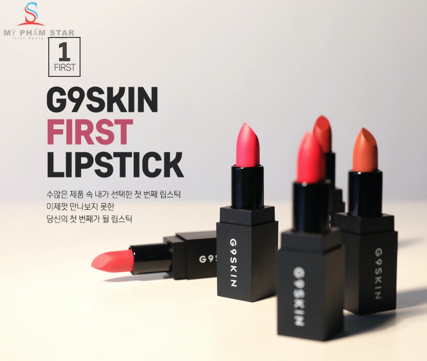 Son thỏi siêu lì G9SKIN FIRST LIPSTICK 1
