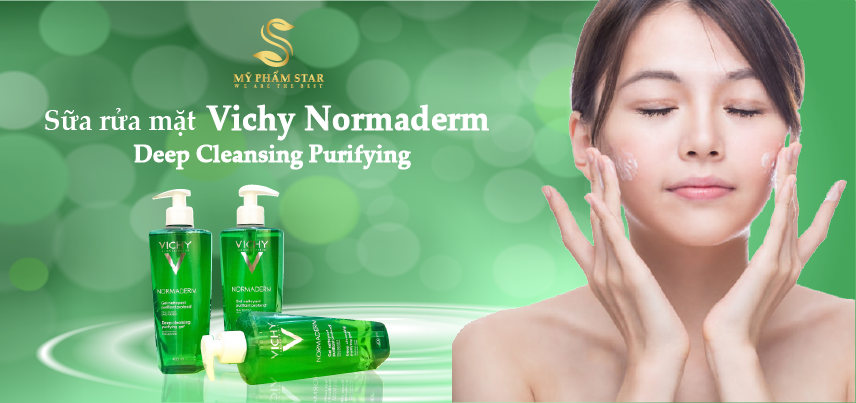 Gel rửa mặt ngăn ngừa mụn Vichy Normaderm Deep Cleansing Purifying Gel 400ml