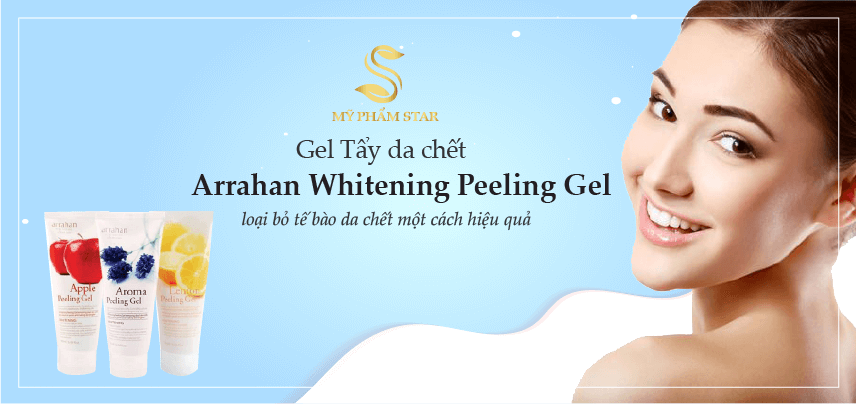 Gel Tẩy da chết hoa quả làm trắng da – Arrahan Whitening Peeling Gel