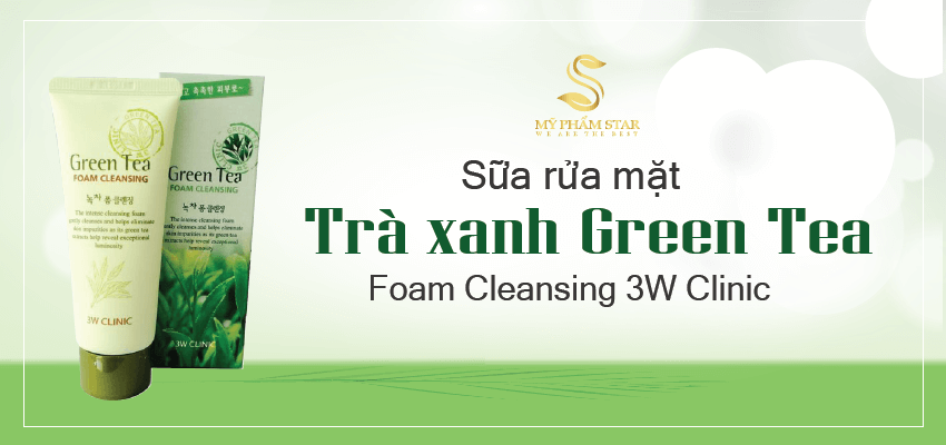 Sữa Rửa Mặt Trà Xanh Green Tea 3W Clinic