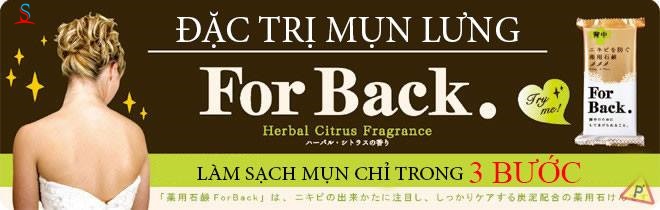 Xà phòng trị mụn lưng For Back Medicated Nhật Bản 5