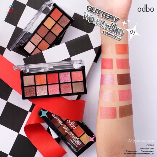 Bảng phấn mắt 10 ô ODBO GLITTERY WONDERLAND 2