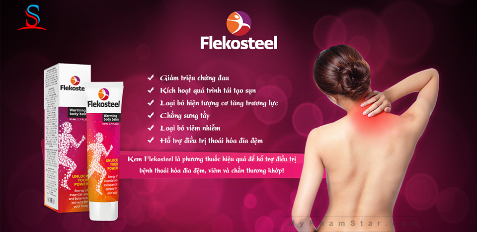 Kem sinh nhiệt Flekosteel giảm đau xương khớp 2