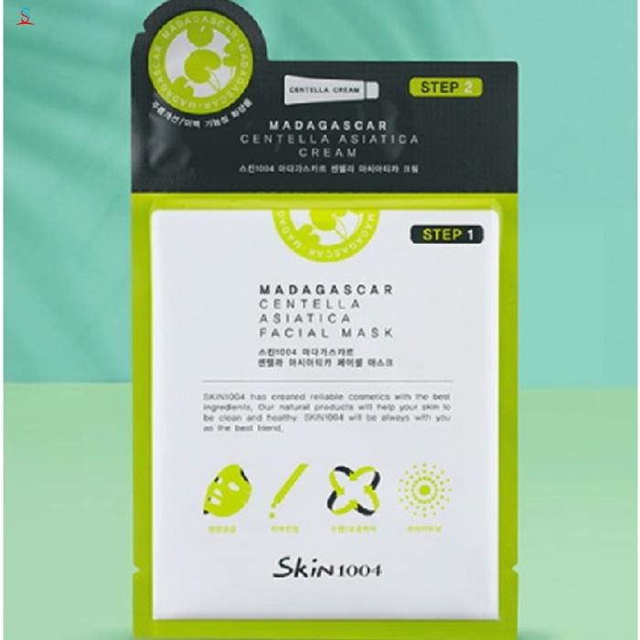 Mặt nạ tinh chất rau má Madagascar Centella Asiatica Skin1004 1