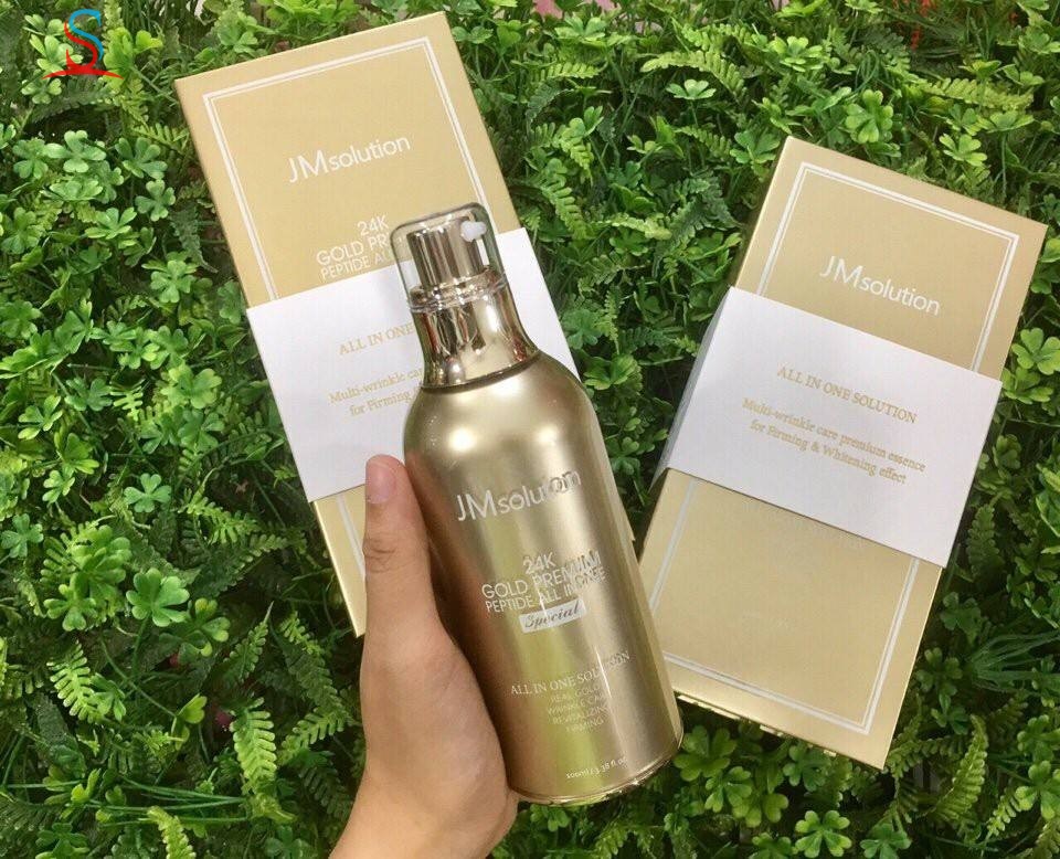 Tinh Chất JM 30ml Solution 24K Gold Premium Peptide All In One
