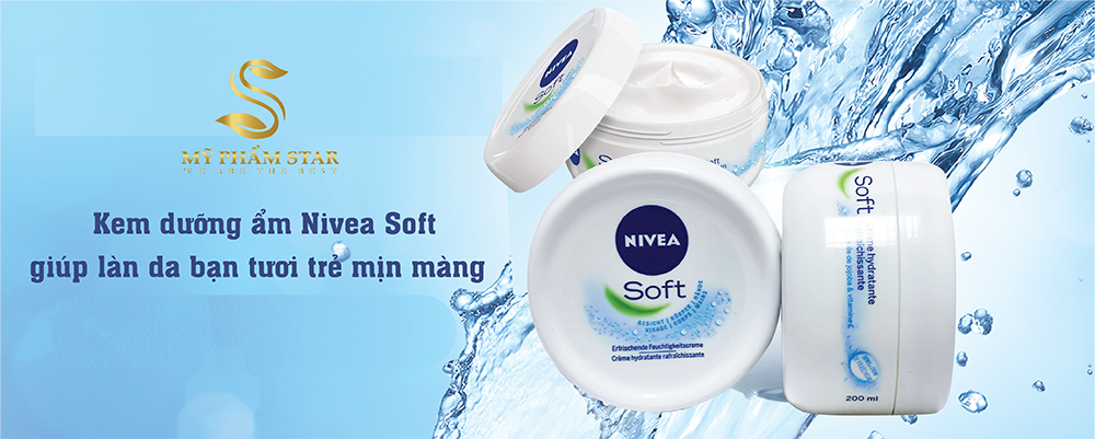 Kem dưỡng ẩm cho da mặt và toàn thân Nivea Soft 200ml