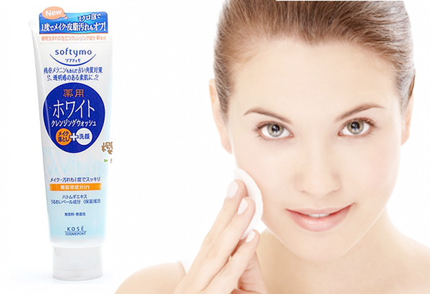 Sữa Rửa Mặt Kose Softymo White Cleansing Wash 1