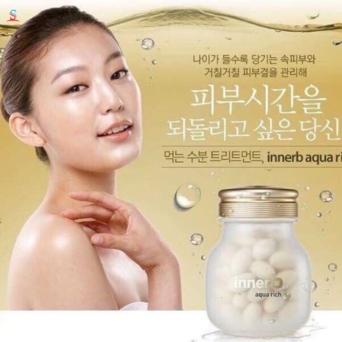 Viên Uống Cấp Nước Bổ Sung Collagen Innerb Aqua Rich 3