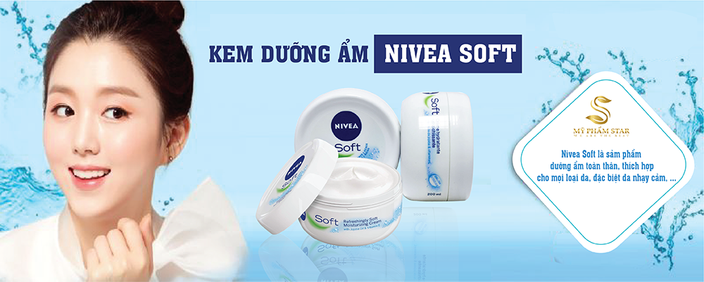 Kem dưỡng ẩm cho da mặt và toàn thân Nivea Soft 200ml