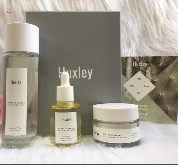 Set dưỡng trắng da Huxley cao cấp - Hàn Quốc (màu vàng) 1