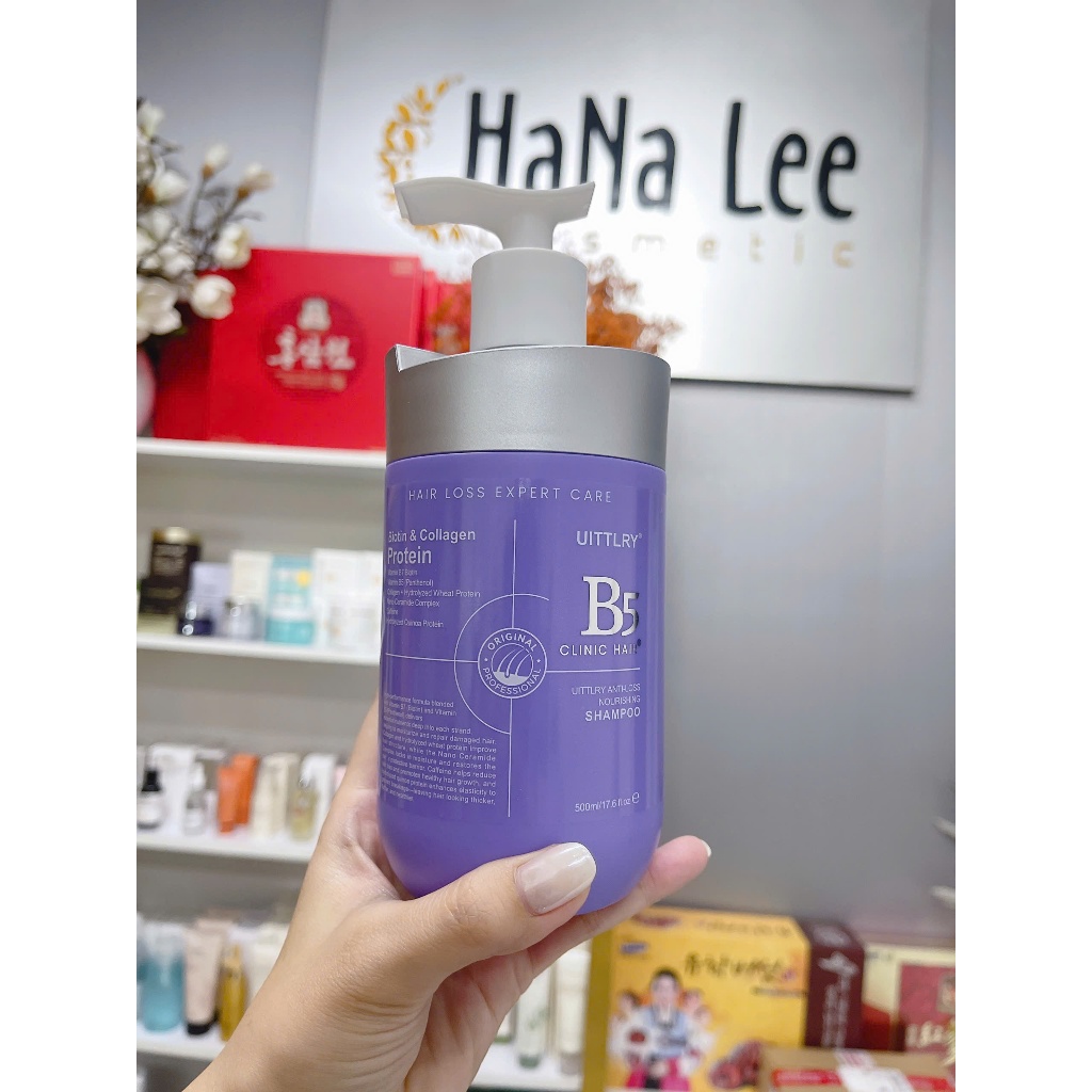 CẶP GỘI XẢ B5 UITTLRY CLINIC HAIR - TÍM ĐẬM PROTEIN CHỐNG RỤNG