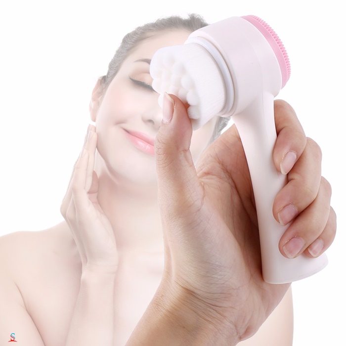 Cọ rửa mặt 2 đầu 3