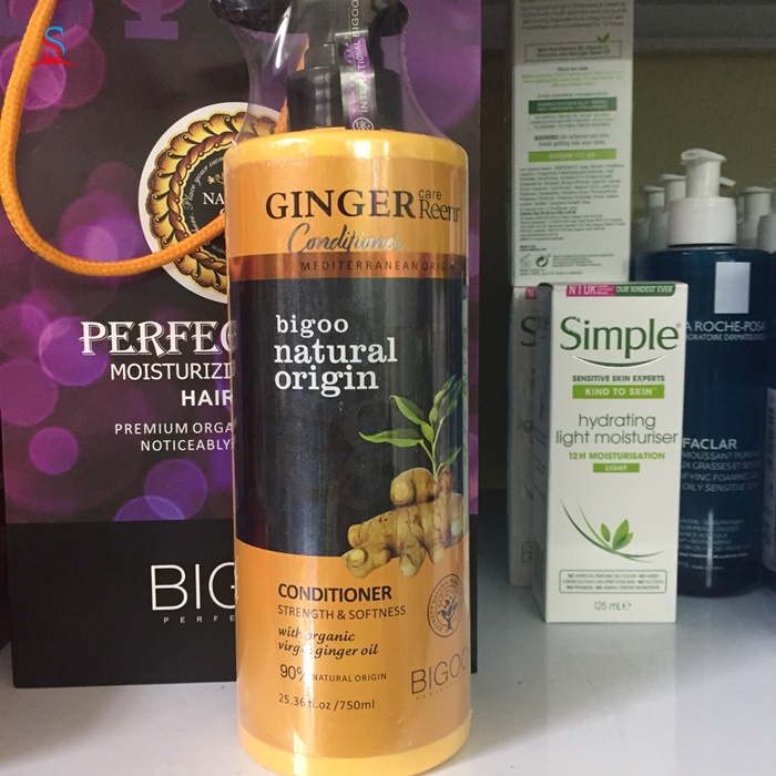 Bộ dầu gội xả Gừng tưởi Bigoo Natural Oringin 2