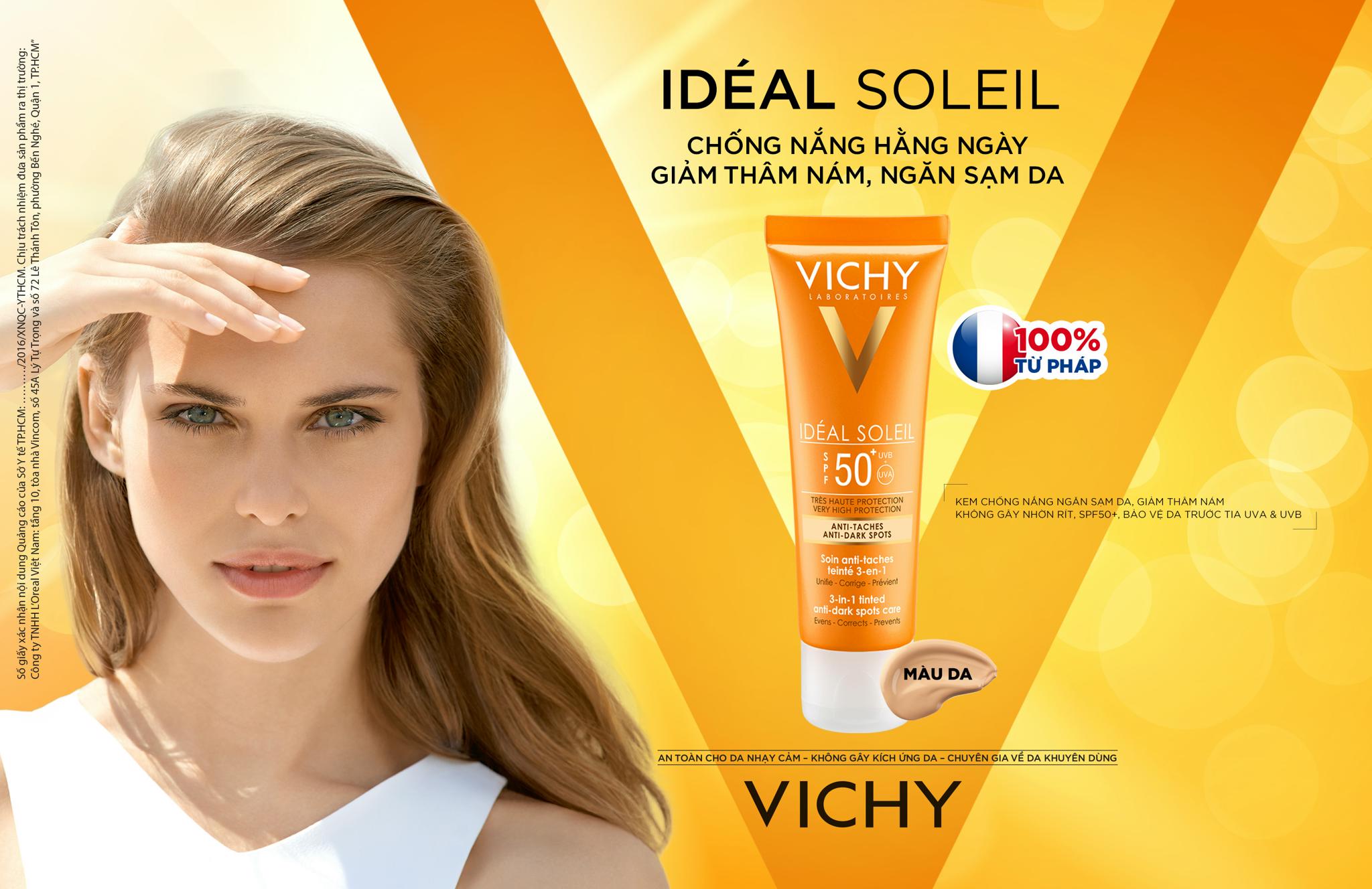 Kem chống nắng Vichy Idéal Soleil 3