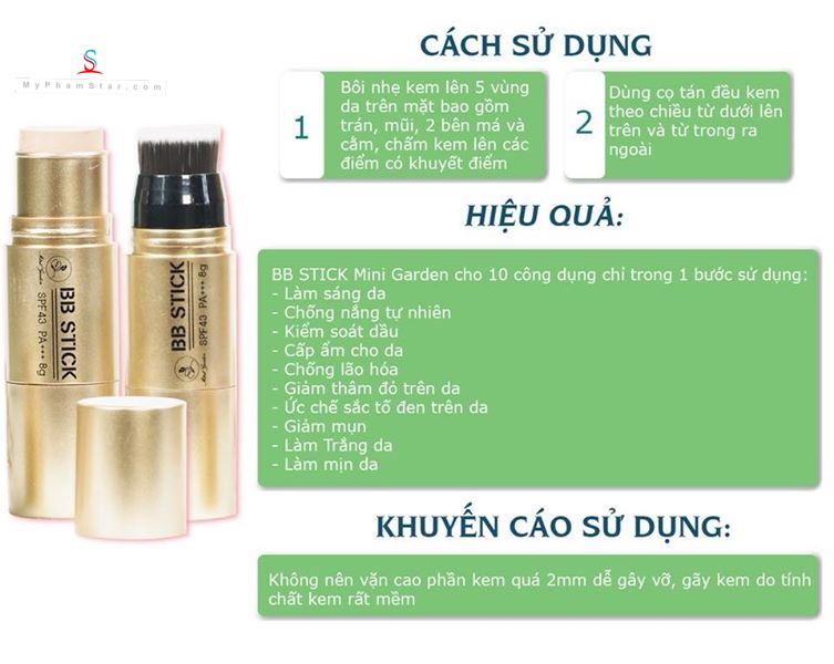 Kem nền dạng thỏi cao cấp BB Stick SPF 43 PA+++ 4