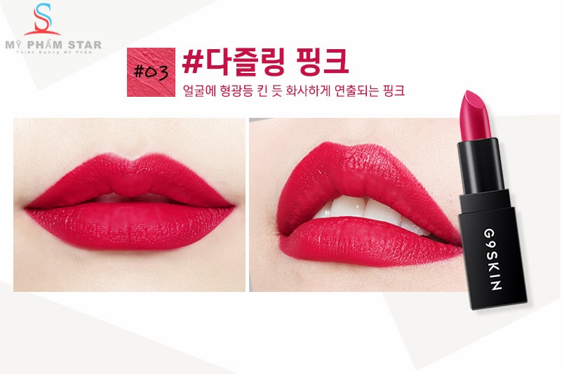 Son thỏi siêu lì G9SKIN FIRST LIPSTICK 5