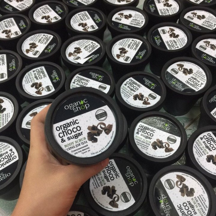 Kem tẩy da chết toàn thân Organic Shop chiết xuất Cafe 2