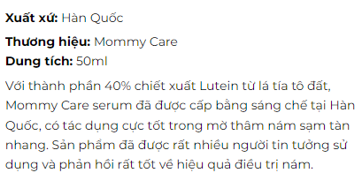 Tinh Chất Mommy Care Perilla Whitening Serum 50ml Hàn Quốc Hỗ Trợ Cấp Ẩm Cải Thiện Nám Cho Da