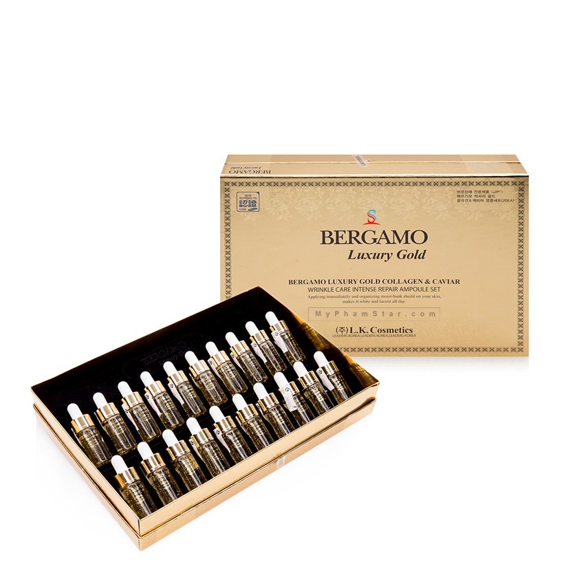 Serum Bergamo Luxury Gold Caviar Vitamin 20 Ống 1