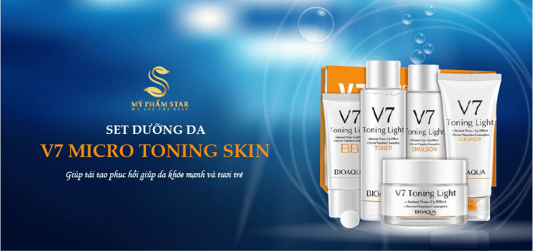 SET Dưỡng Da V7 Micro Toning Skin Care