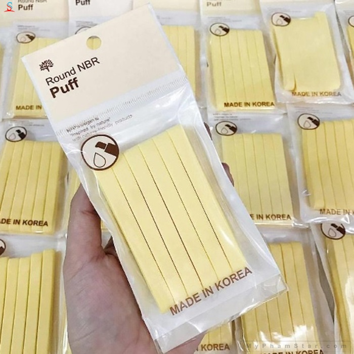 Bông Nén Rửa Mặt Round Nbr Puff 2