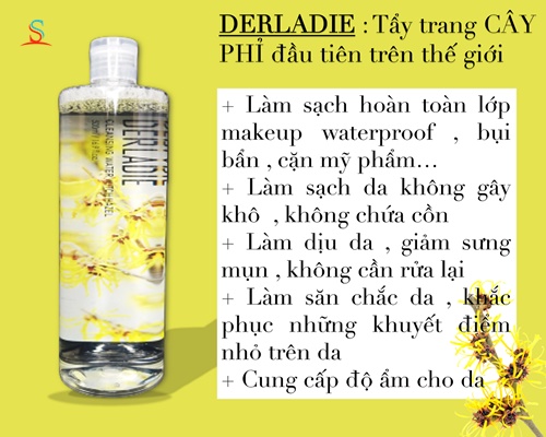 Nước Tẩy Trang DERLADIE Cleansing Water Witch Hazel 3