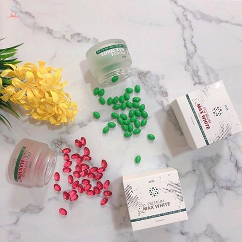Viên uống trắng da Max White Genie 60 viên 1