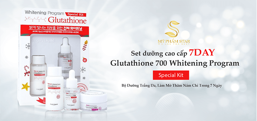 Set dưỡng cao cấp 7day Glutathione 700 Whitening Program Special Kit