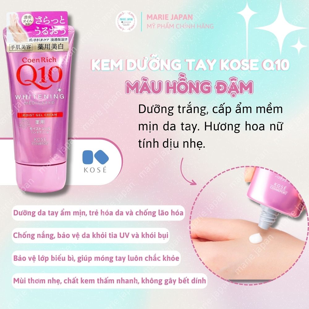 Kem dưỡng tay Q10 - HỒNG ĐẬM