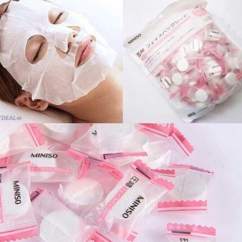 Mặt nạ dạng viên nén Miniso Japan