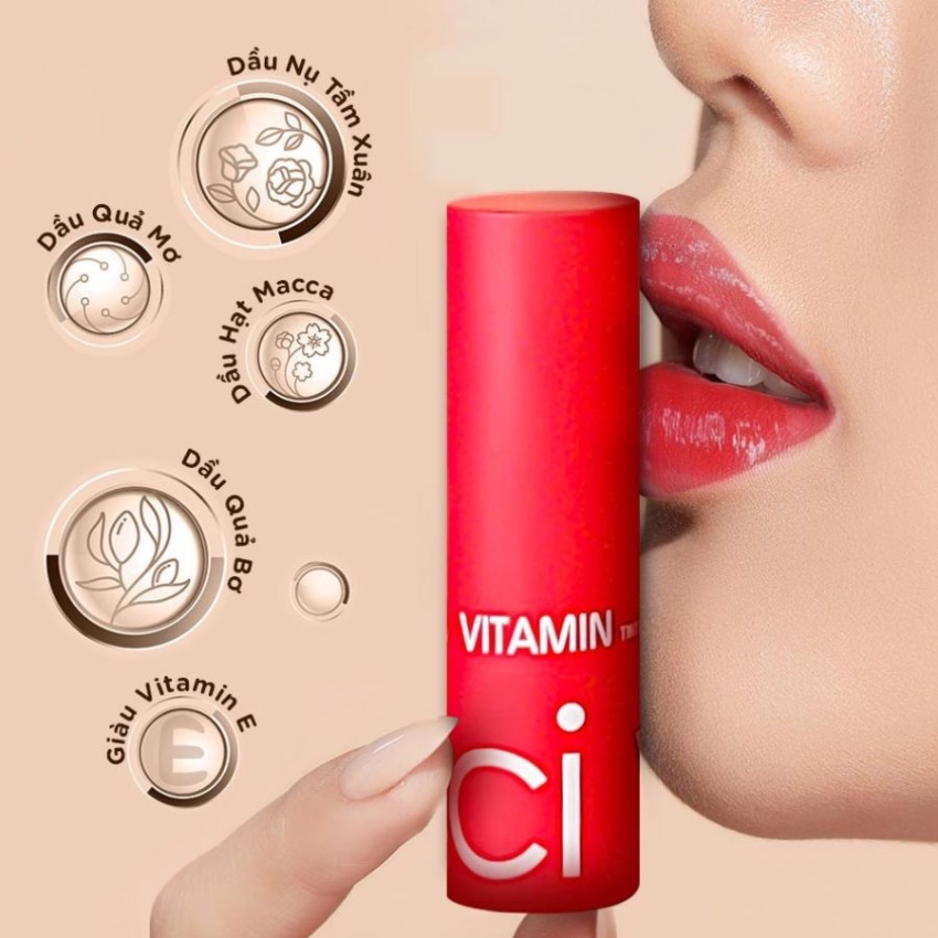 Son Vitamin Dưỡng Môi Lâu Phai VACCI - hình 2