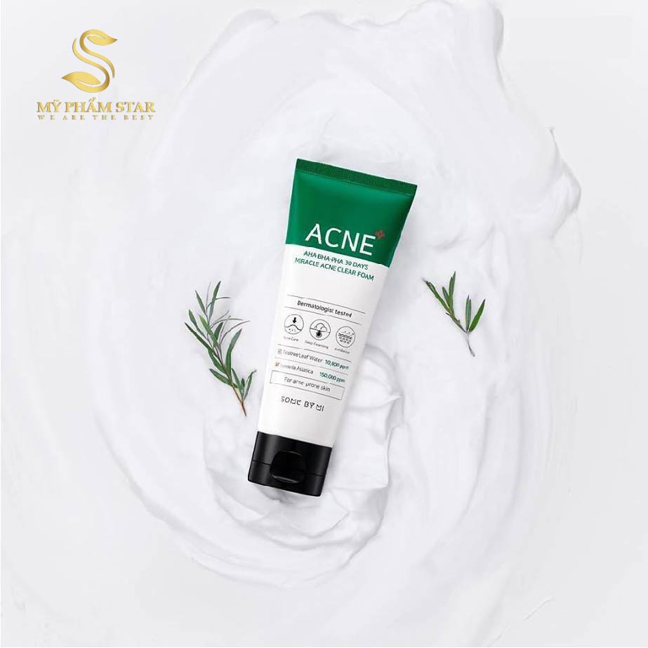 Sữa Rửa Mặt Some By Mi AHA.BHA.PHA 30 Days Miracle Cleansing Foam