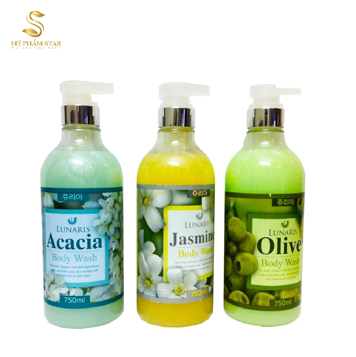 Sữa tắm dưỡng thể LUNARIS Hàn Quốc