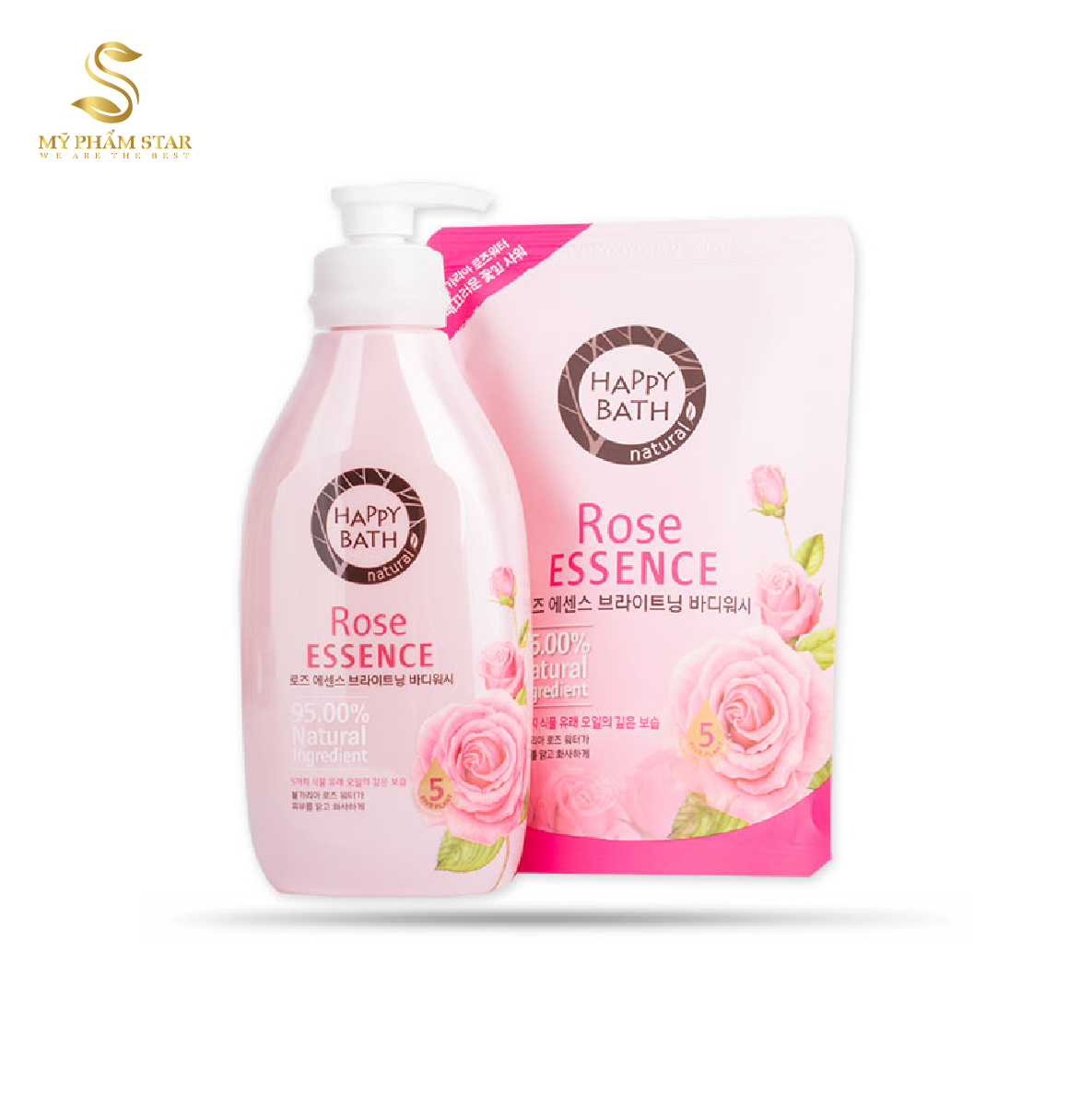 Sữa Tắm Hương Hoa Hồng Rose Essence Romantic Body Happy Bath