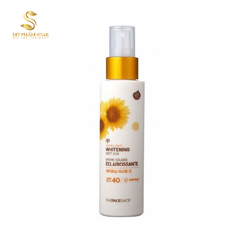 Xịt chống nắng Natural Sun Eco Whitening Mist Sun SPF40/PA+++ TFS